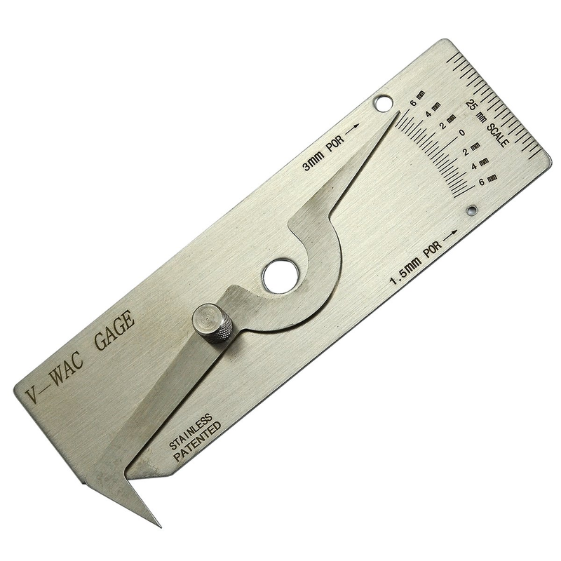 V-WAC Single Weld Gage Welding Inspection Thread Gauge Metric Stainless Steel Ch