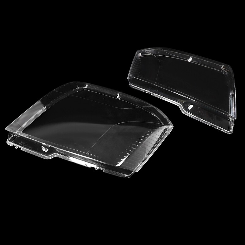 1Pair Front Clear Headlamp Headlight Lens Covers For Cadillac Escalade 2007-2014