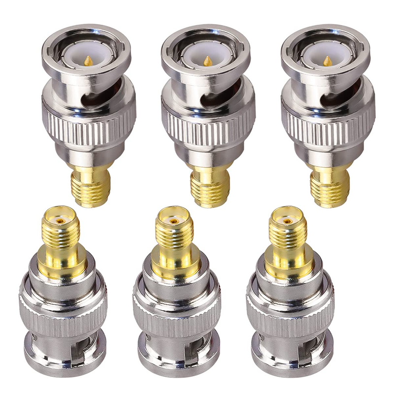 SMA to BNC Coax Adapter SMA Female to BNC Male Coaxial Connector Low Loss Coax A
