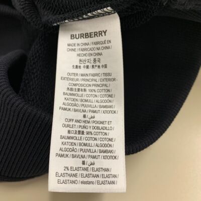 Pre-owned Burberry London England  Logo Cotton Hoodie Women's Size Xs In Black