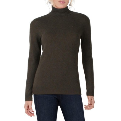 Женский зеленый кашемировый свитер с круглым вырезом и рубчатой отделкой под частную марку M BHFO 8037