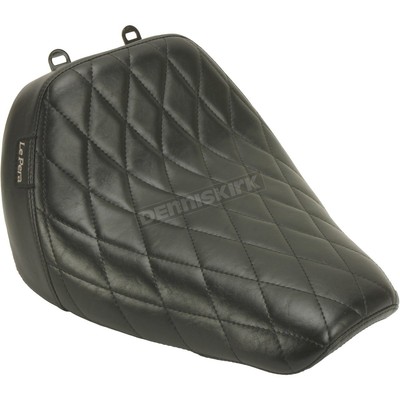 LePera Black Bare Bones Diamond Stitch Solo Seat - LYB-007DM