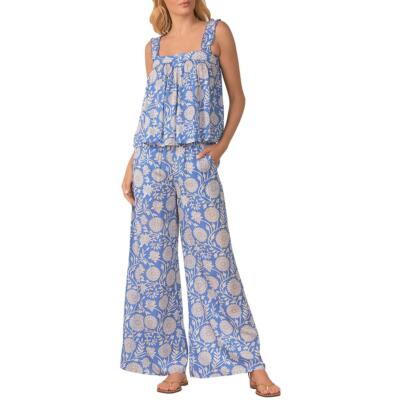 

Женская блузка без рукавов с квадратным вырезом и цветочным принтом Elan BHFO 6476