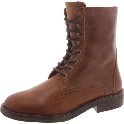 Женские ботинки Steve Madden из кожи Devie Moto Combat и ботинок на шнуровке BHFO 4391