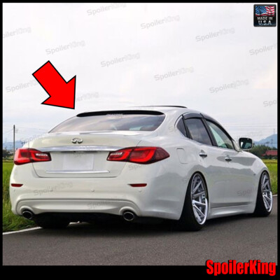 (284R) StanceNride Rear Roof Spoiler Window Fits: Infiniti M37, M56, Q70,2011-19