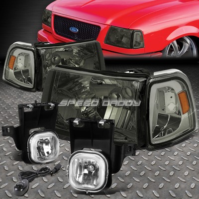 ДЫМЧАТАЯ ФАРА + ЖЕЛТЫЙ УГЛОВОЙ СИГНАЛ + ХРОМИРОВАННАЯ ПРОТИВОТУМАННАЯ ФАРА + ВЫКЛЮЧАТЕЛЬ ДЛЯ 06-07 RANGER