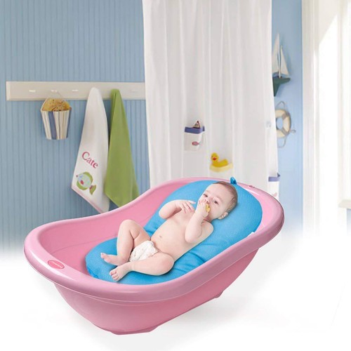 Soltekonline Baby Bath Tub Pillow Pad Lounger Air Cushion Newborn