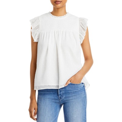 

Женская белая блузка-рубашка с эффектом металлик Aqua  BHFO 1892, Белый