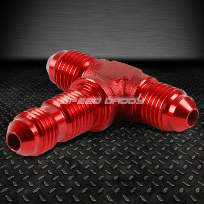 6AN AN-6 3/8 ШТЕКЕР НА ХОДУ ШТЕКЕР НА ВНУТРЕННЕЙ ПЕРЕГОРОДКЕ С КРАСНОЙ ОТДЕЛКОЙ ТРОЙНИК ДЛЯ ПОДКЛЮЧЕНИЯ ТОПЛИВА/МАСЛА