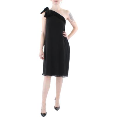 Lauren Ralph Lauren Womens Black Velvet Cocktail and Party Dress 16 BHFO 9875
