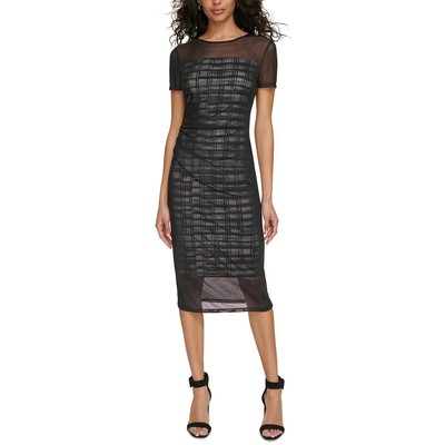 Женское черное прозрачное платье-футляр Calvin Klein L BHFO 1570