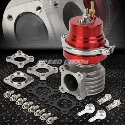 УНИВЕРСАЛЬНЫЙ ВНЕШНИЙ ТУРБОКОМПРЕССОР ДИАМЕТРОМ 46 ММ НА 6 ФУНТОВ/кв. ДЮЙМ С БОЛТОВЫМ КРЕПЛЕНИЕМ + ПРУЖИНА КРАСНОГО ЦВЕТА