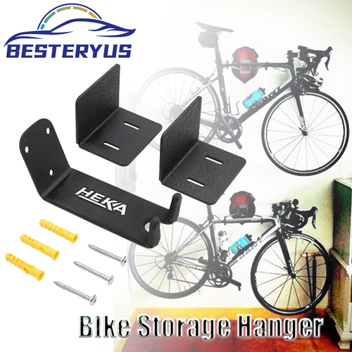 Upgrated Bike Pedal Rack Hook Wall Mount Bracket Hanger Tire