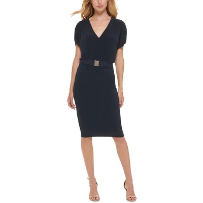 

Женское темно-синее платье миди с рукавами «летучая мышь» Tommy Hilfiger  BHFO 4397, Sky captain