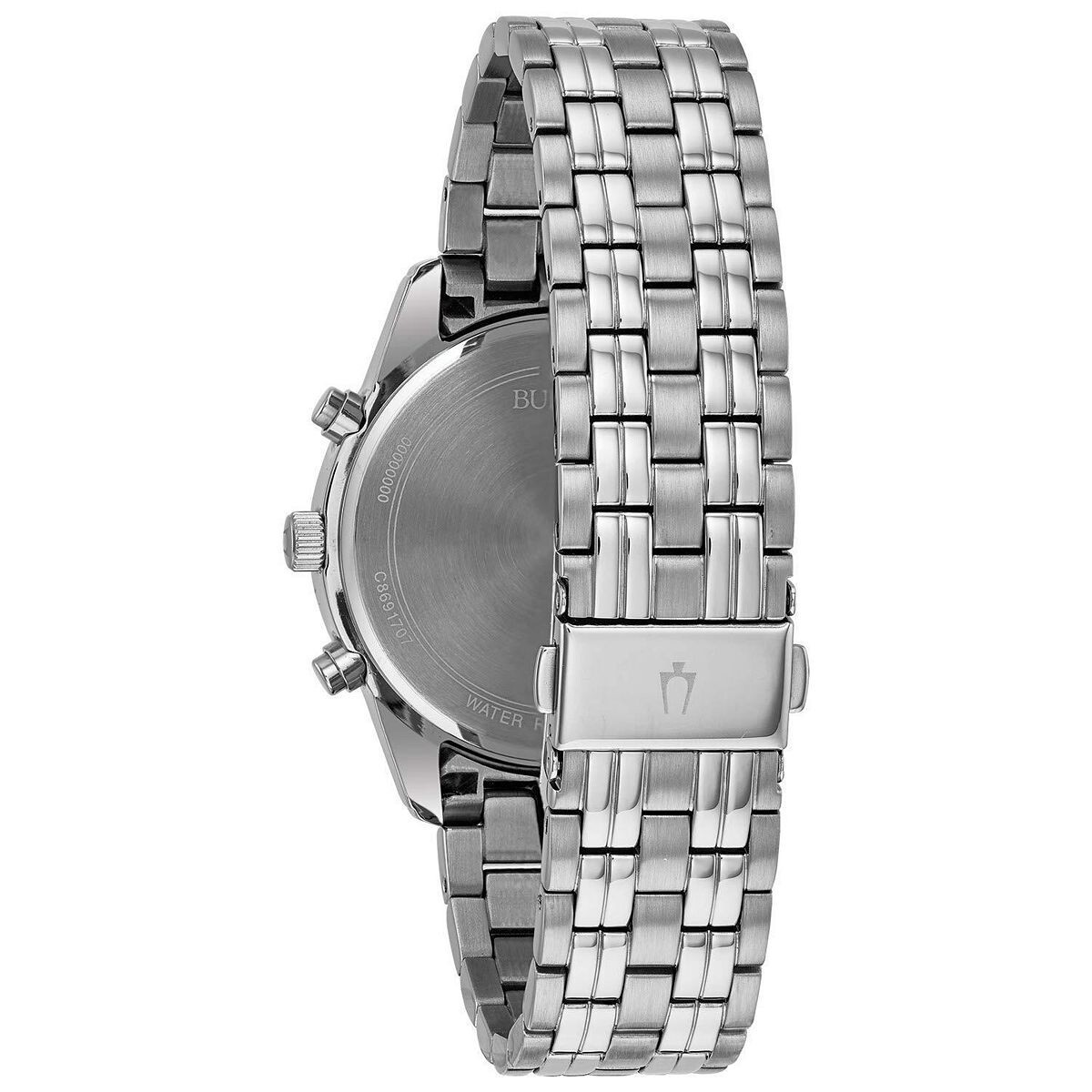 Pre-owned Bulova Brand  Men's Chronograph Diamond Accent Watch - 96d136