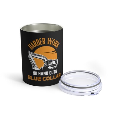 Blue Collar - Dirty Hands Clean Money - Hoe - Tumbler 10oz - Coffee Thermos