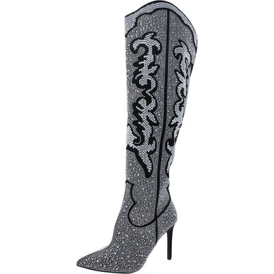 INC Женские сапоги выше колена Iresa 4 черного цвета Shoes 5 Medium (B,M) BHFO 9327