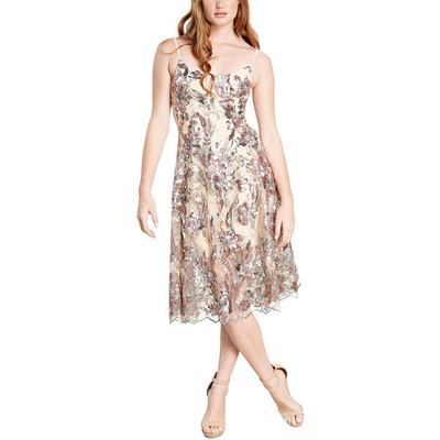 

Платье The Population Женское Uma Бежевое коктейльное и вечернее платье  BHFO 6895, Lavender multi