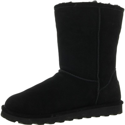 

Женские короткие широкие черные ботинки до середины икры Bearpaw Elle, ширина 12 (C,D,W) BHFO 8054, Черный