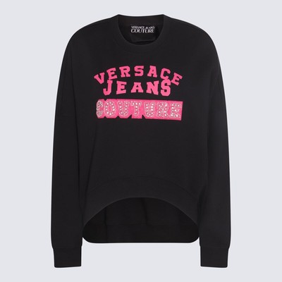 Pre-owned Versace Jeans Couture Black Cotton Sweatshirt