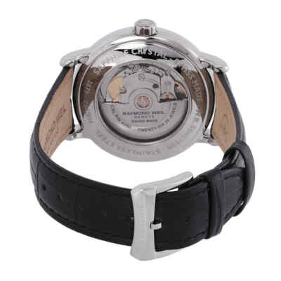 Pre-owned Raymond Weil Maestro Automatic Moon Phase White Dial Men's Watch 2879-stc-00308