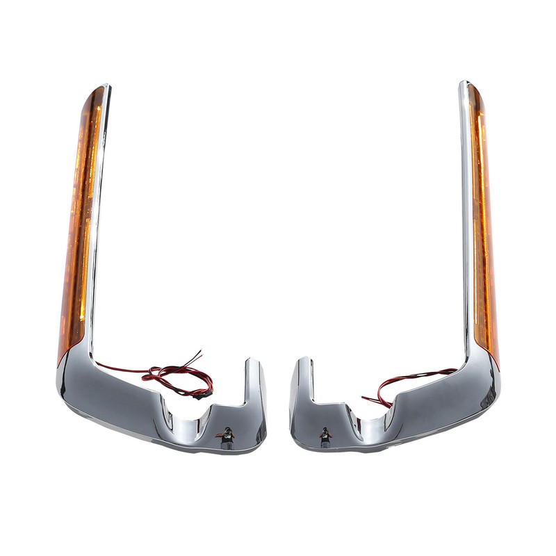 Saddlebag LED Side Marker Light Amber Len Fit For Harley Touring FLHR