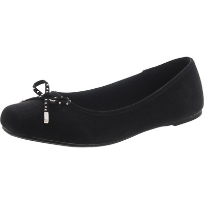Женские балетки Nautica EMILE с черным бантом на плоской подошве 8.5 Medium (B,M) BHFO 8596