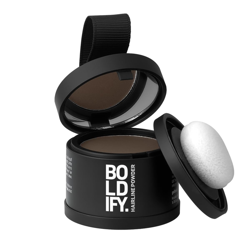 BOLDIFY Hairline Powder - Water-Resistant Root Touch up Medium Brown