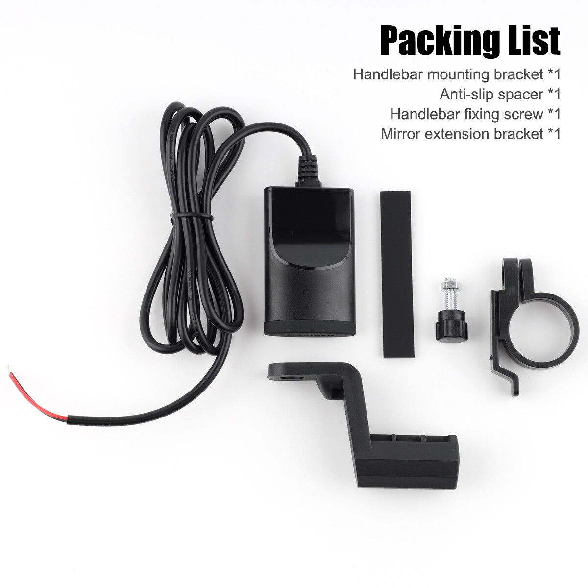 Dual USB_C+A Port Motorbike Motorcycle Charger Socket Power Adapter Waterproof