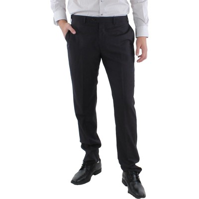 

Мужские черные льняные брюки узкого кроя Robert Graham Delave  BHFO 9112, Черный