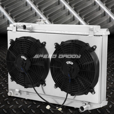 ДЛЯ 86-92 TOYOTA SUPRA A70 3-РЯДНЫЙ ГОНОЧНЫЙ РАДИАТОР С АЛЮМИНИЕВЫМ СЕРДЕЧНИКОМ + КОЖУХ ВЕНТИЛЯТОРА 12 В