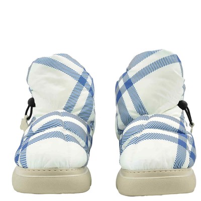 Pre-owned Burberry Check Pillow Drawstring Boots In Check Description