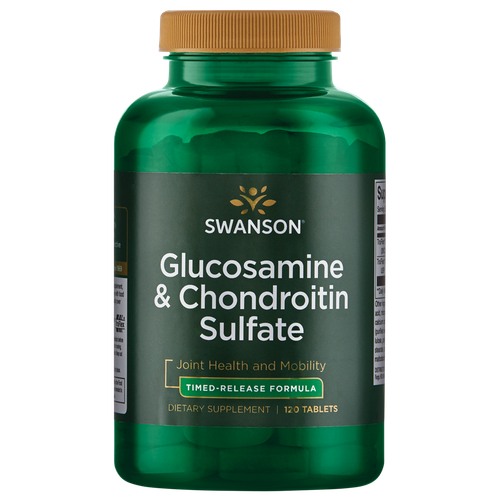 Swanson Glucosamine and Chondroitin Sulfate - Формула замедленного высвобождения 120 таблеток
