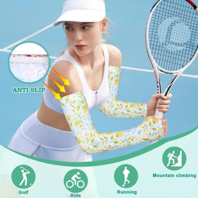Farmers Defense Gardening Sleeves for Women 4 Pairs Sun Protection Arm