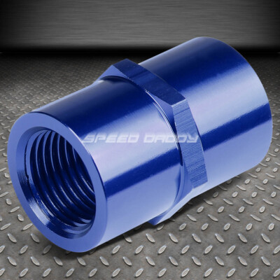 ПЕРЕХОДНИК ДЛЯ ФИТИНГОВ ИЗ СИНЕГО АНОДИРОВАННОГО АЛЮМИНИЯ С ВНУТРЕННЕЙ РЕЗЬБОЙ 1/2-14 NPT ДЛЯ ТРУБ