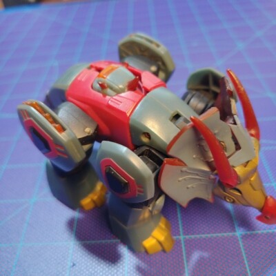 2007 Hasbro Transformers Animated Deluxe Dinobot Snarl Triceratops No Gun