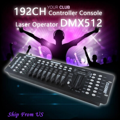 192 Channels DMX DJ Light Controller DMX512 Lighting Console DJ Laser Operator