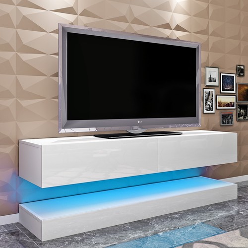 Panana Led Tv Stand Tv Wall Unit Floating 140cm Cabinet Hanging