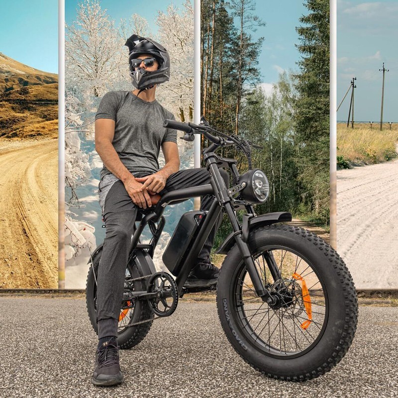 NEW 20" FAT TIRE ADULTS ELECTRIC BIKE 1500W 33MPH 48V