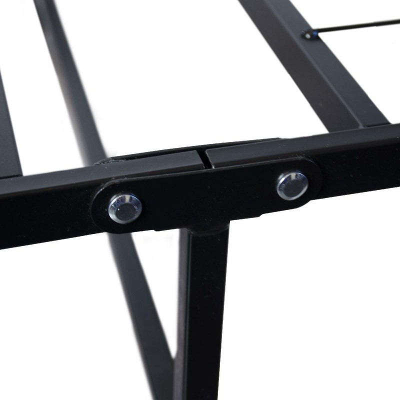Bed Frame Platform Metal Base Foundation with Under Storage Heavy Duty 14in Twin