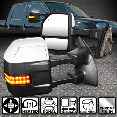 ДЛЯ 99-07 FORD F250 SUPER DUTY PAR POWER+HEATING+LED ПОВОРОТ, БУКСИРОВОЧНОЕ ЗЕРКАЛО