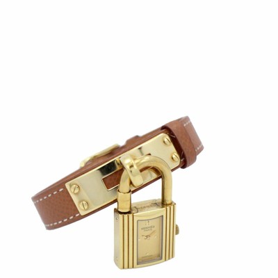Hermes Kelly watch calfskin strap