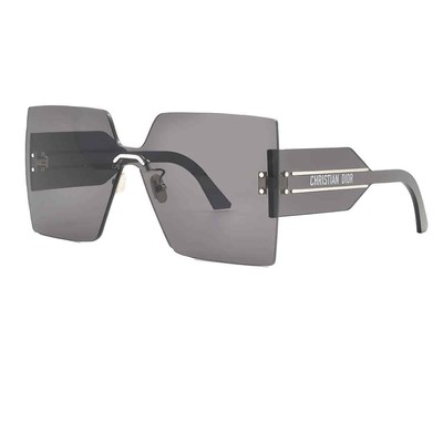 Pre-owned Dior Grey Shield Ladies Sunglasses Club M5u F0a0 00 Club M5u F0a0 00 In Gray