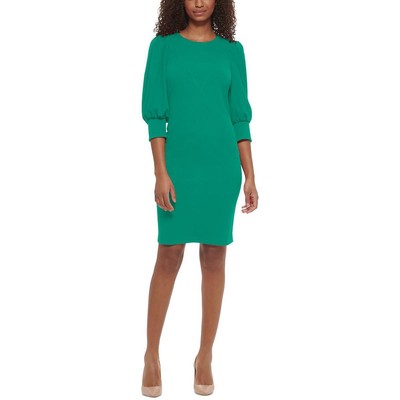Женское зеленое платье-футляр Calvin Klein длиной выше колена с присборкой 2 BHFO 3248