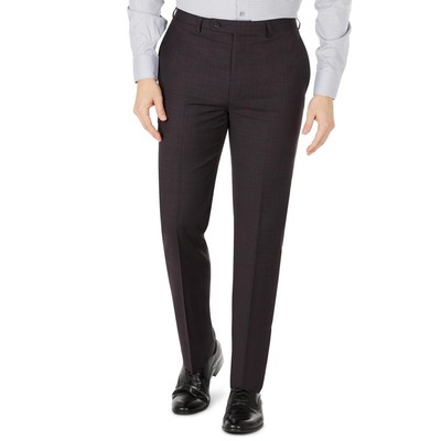 Calvin Klein Мужские брюки Jerome из фиолетовой шерсти под платье Брюки 36/30 BHFO 7322