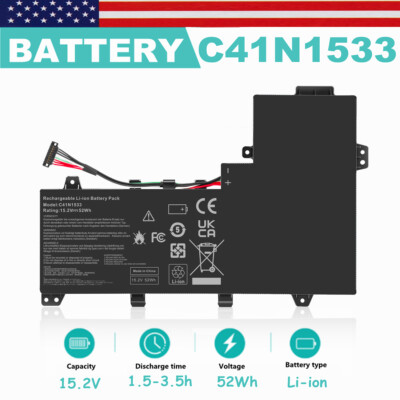 C41N1533 Battery for ASUS Q524U Q534U Q534UX UX560UQ Q534UX-BHI7T19 Notebook 