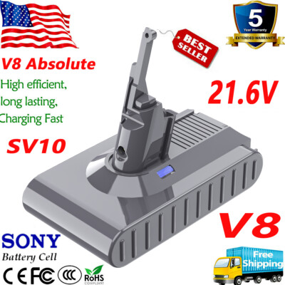For Dyson 6800mAh V8 Battery Absolute Cordless Vacuum Cleaner Li-ion Battery
