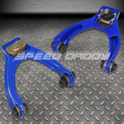 РЕГУЛИРУЕМЫЕ СТАЛЬНЫЕ КОМПЛЕКТЫ ПЕРЕДНЕГО РАЗВАЛА С ПОРОШКОВЫМ ПОКРЫТИЕМ ДЛЯ 96-00 CIVIC LX EX SI BLUE