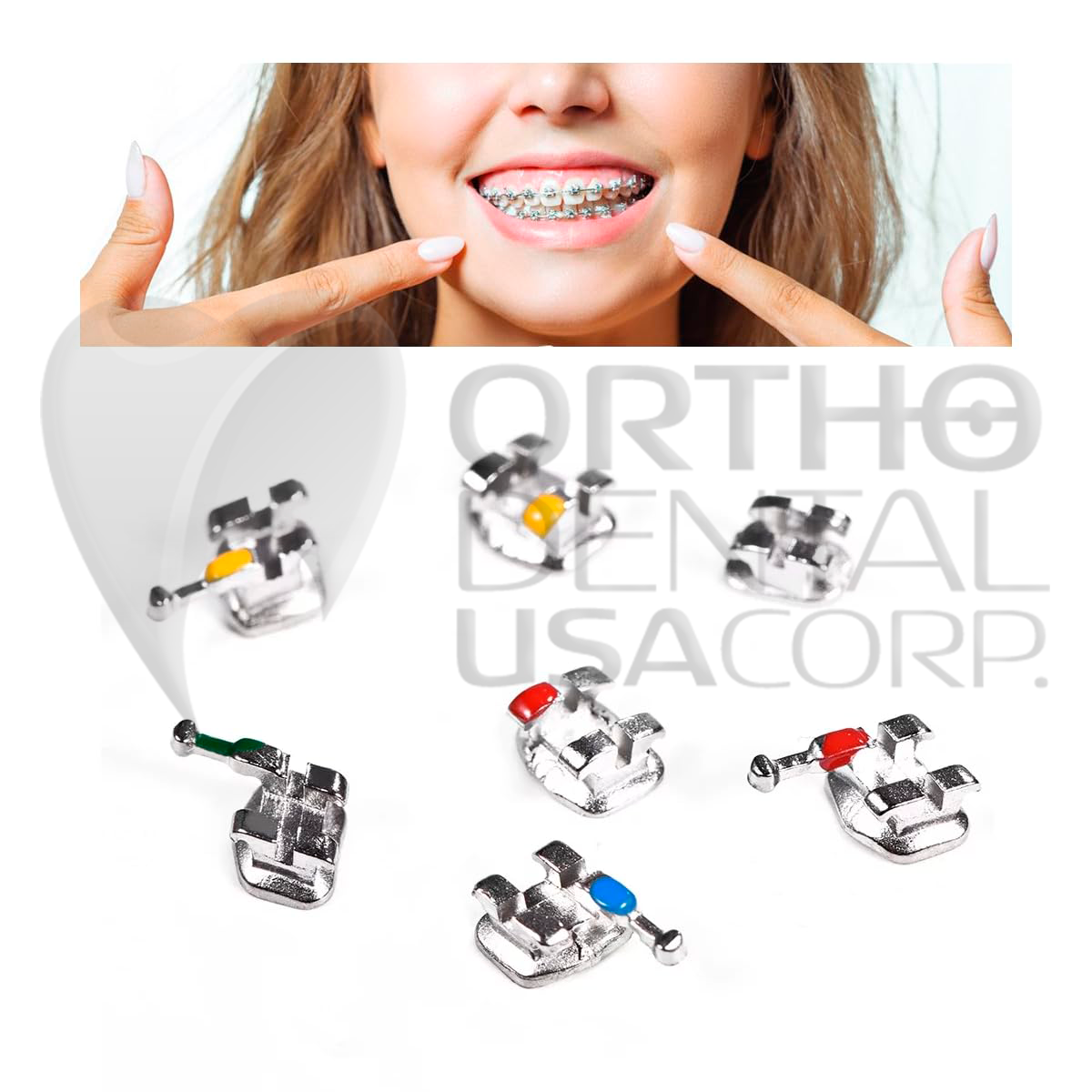 KIT Include Brackets Elastomeric Ligature Ties and bag of Wires Orthodentalusa