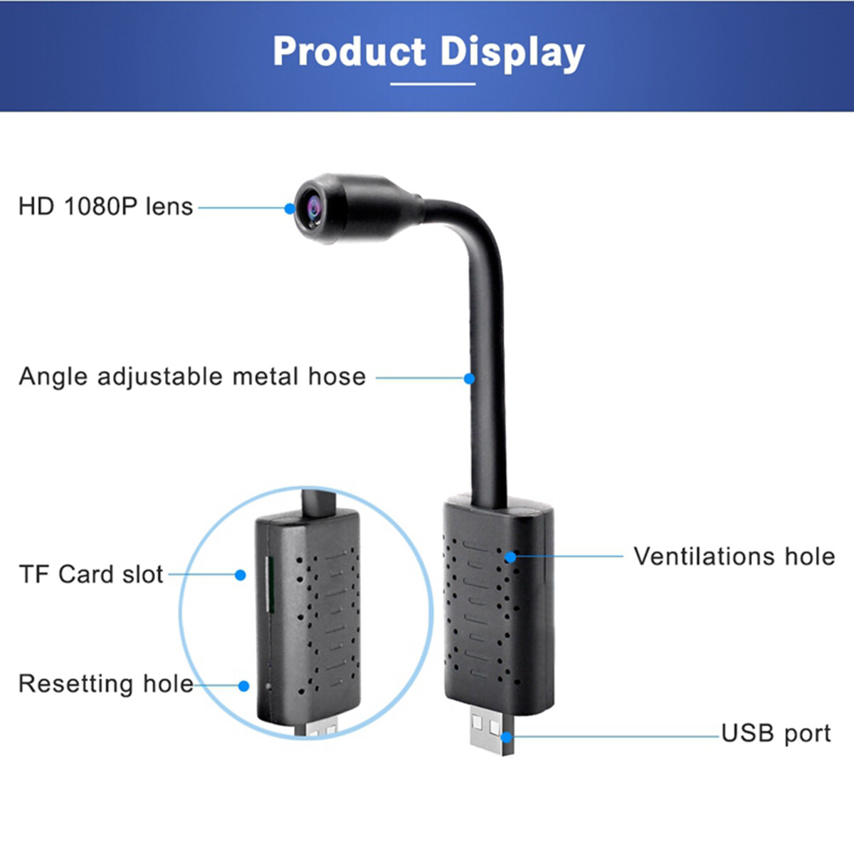 Mini Wifi Spy Camera 1080P Security Hidden Nanny Cam DIY Wireless Motion Sensor